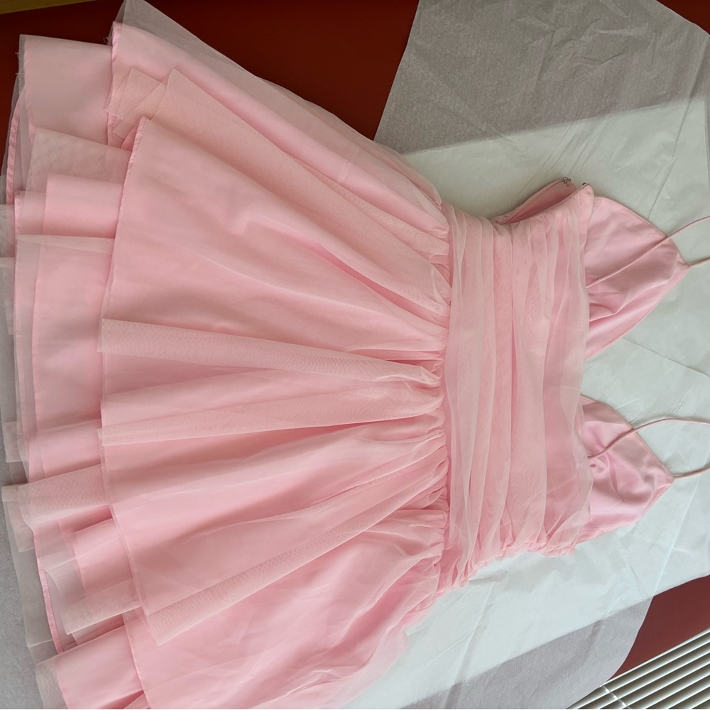More to Come Pink Tulle Dress